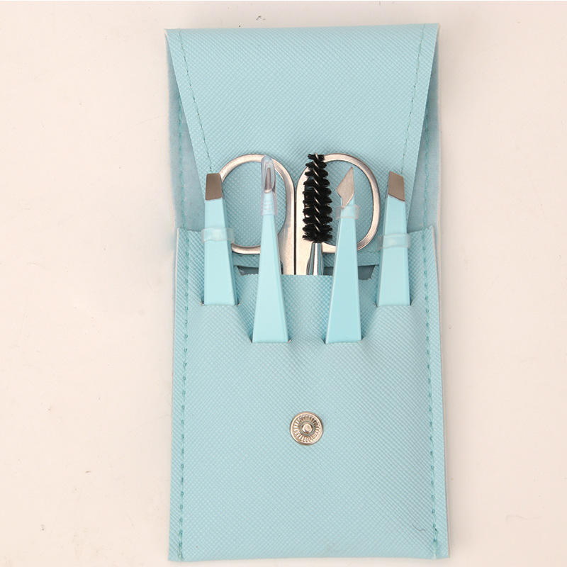 ชุดแหนบถอนคิ้วสีฟ้า 6 ชิ้น