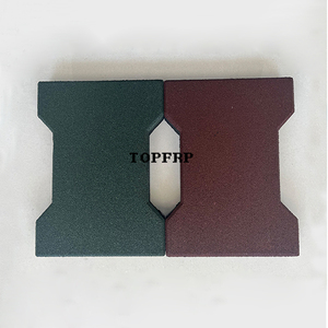 Baldosas de caucho entrelazadas en forma de hueso de perro, duraderas - Product Image 2
