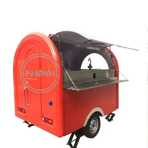 USA Standard Mobile Kitchen Fast Overseas Food Trailer With Fridge BBQ Ice Cream Food Truck Concession Fully Equipped With Porch