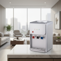 Mini distributeur d'eau électrique de bureau, design élégant, refroidisseur de bouteilles, eau chaude et froide, boîtier en plastique, usage domestique et extérieur