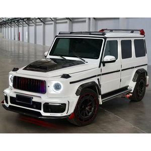 Kit carrosserie en fibre de carbone sèche pour Mercedes Benz G63 W464 2019-2024, style <span class=keywords><strong>Brabus</strong></span> <span class=keywords><strong>G900</strong></span>, pare-chocs avant et arrière, calandre, échappement, ensemble de mise à niveau - Product Image 4