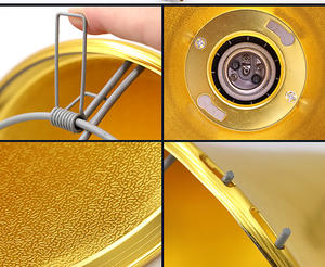 Pantalla de lámpara de calor impermeable de aluminio de nueva condición, pantalla de calentador de animales para casa de cría de cerdos de ganado - Product Image 5