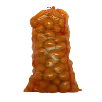 Sacs tissés transparents réutilisables pour légumes avec bordures colorées - Parfaits pour la récolte des carottes et la présentation en marché