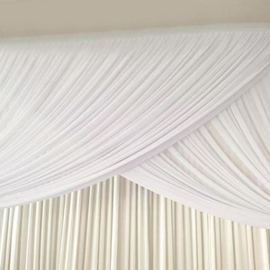 <span class=keywords><strong>Tende</strong></span> Elasticizzate in Spandex Antirughe per Sfondo Matrimoniale, Decorazione per Eventi e Feste, Bianco - Product Image 2