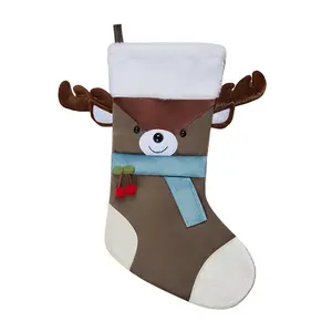新设计鹿圣诞袜圣诞家庭派对装饰礼物圣诞袜