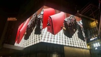 Guangzhou, p5 p8 p10, vidéo à l'œil nu, écran d'affichage numérique led, étanche, vidéo 3d, panneau publicitaire