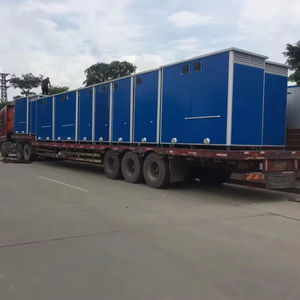 Nouvelles toilettes publiques préfabriquées portables, toilettes de salle de bain, toilettes mobiles en acier d'extérieur avec salle de douche - Product Image 1