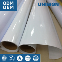 Rouleau de vinyle adhésif UNISIGN ECO Solvent imprimable, imperméable, auto-adhésif, 3,5 pi, 4 pi, 4,5 pi