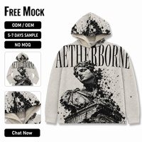 Sweat à capuche tissé haute précision pour homme, pull épais personnalisé avec tapisserie, fabriqué sur mesure