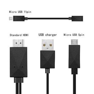 Micro USB <span class=keywords><strong>MHL</strong></span> <span class=keywords><strong>HDMI</strong></span> HDTV AV TV micro 5Pin 11Pin Câble <span class=keywords><strong>Adaptateur</strong></span> Pour Téléphones Intelligents Android Samsung XiaoMi - Product Image 4