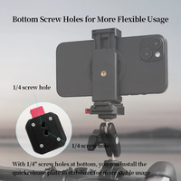 Kit de plaque de fixation rapide flexible en aluminium personnalisé avec adaptateur de montage pour appareil photo, filetage 1/4 po, pour cinéastes et photographes