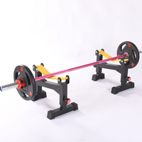 Soporte Ajustable para Discos de Pesas, Barra para Dominadas y Levantamiento de Pesas, Soporte Multifuncional para Entrenamiento