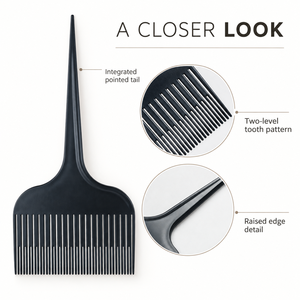 Professioneller Haar-Highlighting-Kamm mit Rattenschwanz, Unterteilungswerkzeug für Salon-Haarfärbung, Nass- und Trockenstyling, Großhandel, 3 Farben - Product Image 2