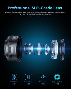 Lente Macro HD Master para Teléfonos Celulares, Lente de Cámara para Fotografía Macro, Accesorio para Teléfono, Distancia de Disparo Larga de 15-45 mm - Product Image 5