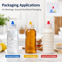 Bouchon distributeur transparent en PP de qualité alimentaire avec bec verseur anti-fuite pour emballage alimentaire et de boissons – Vente en gros