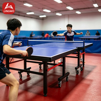 Table de ping-pong pliable double, mobile, très vendue