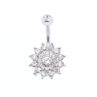 Xinfocus Offre Spéciale argent 316L acier chirurgical Piercing bijoux coeur papillon clé forme nombril nombril anneaux bijoux