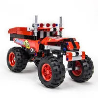 Biozea ילדים בלוקים לבני פלסטיק ABS צעצוע חיכוך סדרת משאית הנדסה