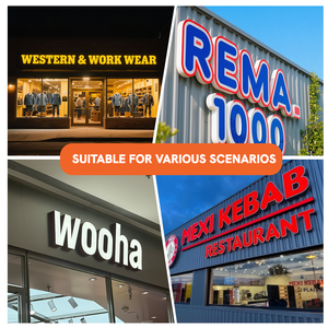 Canale Kelly lettera Storefront cartellone esterno negozio di pubblicità <span class=keywords><strong>per</strong></span> la caffetteria segnaletica nome segno <span class=keywords><strong>per</strong></span> il segno di affari all'aperto - Product Image 2