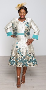 Traje de Vestir Elegante de Alta Calidad OEM de Fábrica Enlin, Traje de Vestir Decente para Mujer para Iglesia - Product Image 3