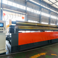 Machine de formage à rouleaux automatique W11 à 3 rouleaux avec PLC pour tuyaux en acier au carbone de 10 mm avec formage des extrémités, longueur de travail de 2500 mm