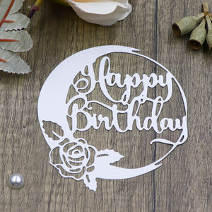 Rose Border Alles Gute zum Geburtstag Metal Cut Die Scrap book Geprägtes Album Craft Template Einladung karte Corner Scrap booking Craft Dies - Product Image 5