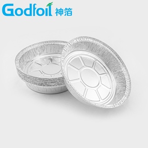 Plaques en aluminium jetables personnalisées de 7, 8 et 9 pouces, robustes, rondes, avec couvercles transparents, pour friteuse à air et plats à emporter - Product Image 5