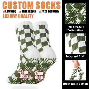 Chaussettes de Pilates personnalisées à faible MOQ, chaussettes de yoga antidérapantes et lavables avec logo - Product Image 1