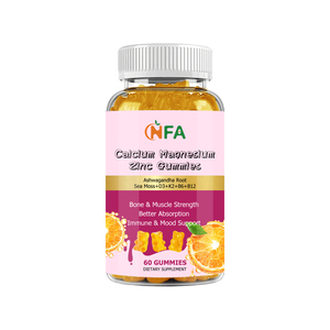 Gomitas de Alta Calidad con Calcio, Magnesio y Zinc, con Pimienta Negra y Musgo Marino, para Reforzar el Sistema Inmunológico y Mejorar la Densidad Ósea - Product Image 1