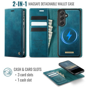 CaseMe 2 en 1 accesorios de teléfono para Samsung Galaxy S25 S24 ultra S23 FE S22 funda tipo billetera soporte de tarjeta inalámbrico para Samsung S25 funda - Product Image 2