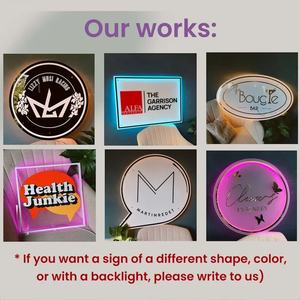 <span class=keywords><strong>ป</strong></span>้ายโลโก้ธุรกิจอะคริลิคแบบกำหนดเอง ตัดด้วยเลเซอร์ 3 มิติ พร้อมไฟ LED RGB แบบนีออนติดผนัง สำหรับสำนักงาน/ร้านเสริมสวย/ร้านทำเล็บ/ร้านทำ<span class=keywords><strong>ผม</strong></span> ใช้ไฟ DC - Product Image 6