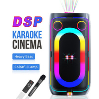 DR-6620 Haut-parleur DJ de haute qualité avec double woofer de 6,5 pouces et prise en charge TF pour fêtes en extérieur et utilisation en home cinéma