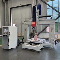Machine de gravure CNC 5 axes pour pierre et contreplaqué, table de travail en aluminium à rainures en T, broche 4,5 kW, modèle 1325, 1300x2500mm