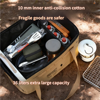 Sac isotherme de pique-nique personnalisé avec logo, 36L, grand, imperméable, en Oxford, réutilisable, pour le camping, la randonnée, la cuisine, le rangement