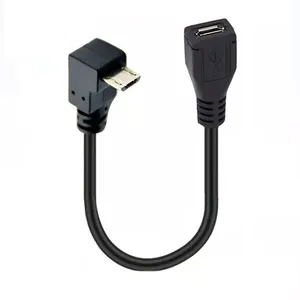 Micro cabo usb macho para fêmea, amostra grátis, micro usb macho para fêmea, adaptador otg 5pin