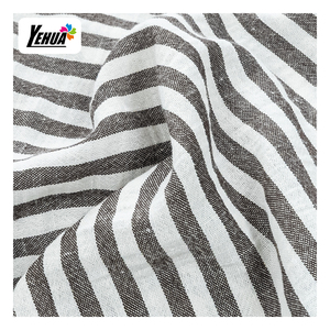 Giả Linen Kiểm Tra Sọc Jacquard Cationic 100% <span class=keywords><strong>Poly</strong></span> Slub Vải Cho Áo Sơ Mi - Product Image 1