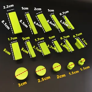 เครื่องมือซ่อมรอยบุ๋มสำหรับตัวถังรถยนต์แบบไม่มีสี16ชิ้นเข้ากันได้กับ T ค้อนสไลด์เครื่องมือซ่อมรอยบุ๋มโลหะ - Product Image 5