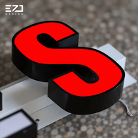 Lettres en relief 3D LED personnalisées, éclairées par l'avant, montées sur auvent, enseigne lumineuse pour entrées commerciales
