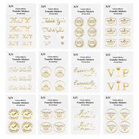 Autocollants de transfert adhésifs personnalisés XJY, métal doré 3D pour logo d'entreprise, vinyle imperméable, décoration de la maison, étiquettes d'emballage de produits