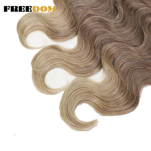 Estensioni per Capelli Sintetici Tinti a Onda 24 Pollici 3 Pezzi Trecce Ondulate per Capelli <span class=keywords><strong>Marroni</strong></span> e Biondi - Product Image 6