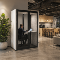 Flexspace Mobilier de bureau Nouveaux modules de bureau individuels insonorisés Cabine de concentration insonorisée Cabine téléphonique avec certification CE