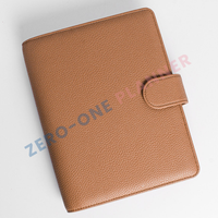 Portefeuille de budget personnalisé en cuir PU de luxe A4 A5 A6 A7 avec séparateurs, reliure pour économiser de l'argent, reliure pour budget