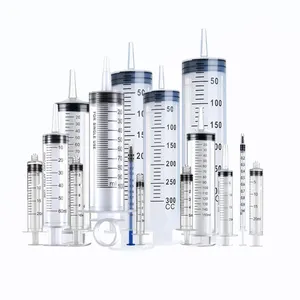 Disposable Plastic Luer Lock Syringe 1ml 2ml 3ml 5ml 10ml 20ml 30ml 50ml For Veterinary Dispensing Plastic Syringes