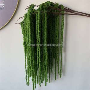 Décoration de plafond et d'extérieur pour <span class=keywords><strong>mariage</strong></span> B-340, plante suspendue Amaranth 130 cm, fleurs artificielles suspendues en soie, Amaranth - Product Image 1