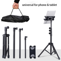 Support de tablette flexible pour sol, 1,45 m, support de téléphone réglable en métal, support pour iPad Mini Air Pro Surface