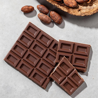 Vente en gros usine – Barre de chocolat noir 52g au beurre de cacao composé/pur, chocolat halal, bonbons exotiques solides, friandises