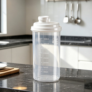 White Sugar Cylinder <b>Storage</b> Jars Brown Sugar Granulated Moisture-Proof Airtight Jars Graduations Plastic Lid <b>Kitchen</b> <b>Storage</b> - Product Image 4
