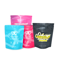 Sacs à fermeture éclair anti-odeur 3.5 refermables 1 gramme 4g sachets de bonbons imprimés personnalisés 3.5g mylar