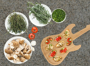 Vente en gros <span class=keywords><strong>Planche</strong></span> à découper en bambou pour légumes <span class=keywords><strong>Planche</strong></span> à découper en bambou en <span class=keywords><strong>forme</strong></span> de <span class=keywords><strong>guitare</strong></span> pour la cuisine - Product Image 5