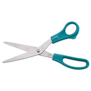 Yangjiang Stainless Steel Straight Tip Office Scissors Green Home Use Bulk Pack - Product Image 3